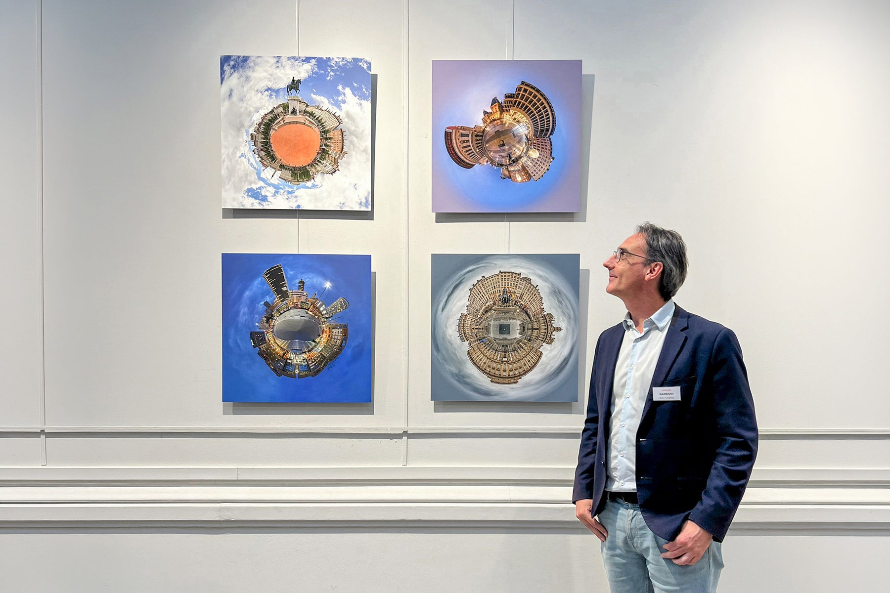 About page cover featuring Jean-Charles Garrivet with Little Big World creative fine art photography artworks displayed at Regain Art 2024.